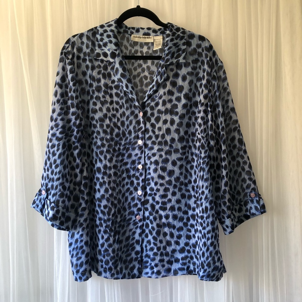 Cathy Daniels Woman Plus Size 1X Button Shirt